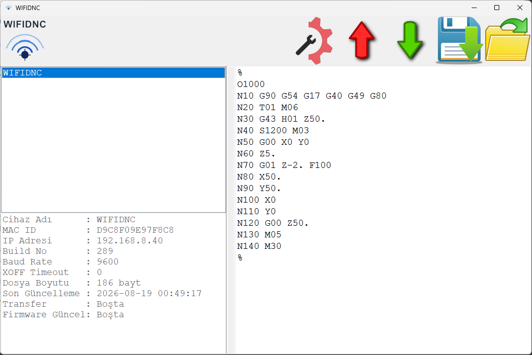 WIFIDNC Windows uygulaması